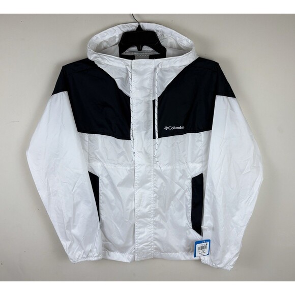 Women’s Columbia Light Windbreaker / Rain Jacket / With Hood / Size Large - Picture 1 of 4